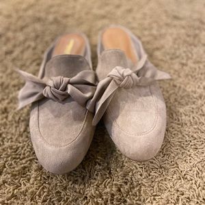Suede slip on shoes